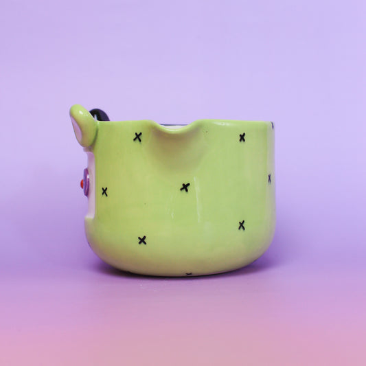 green clown matcha bowl #9