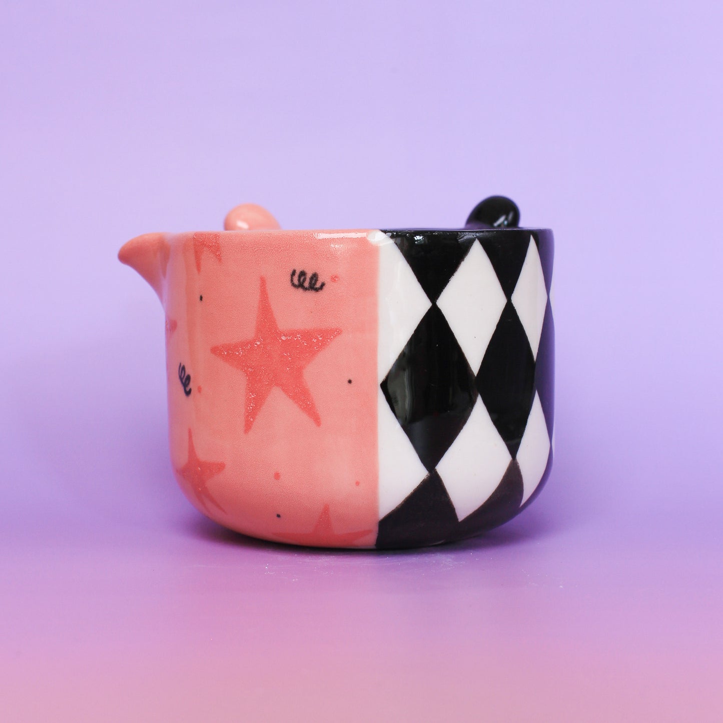 pink clown matcha bowl #12