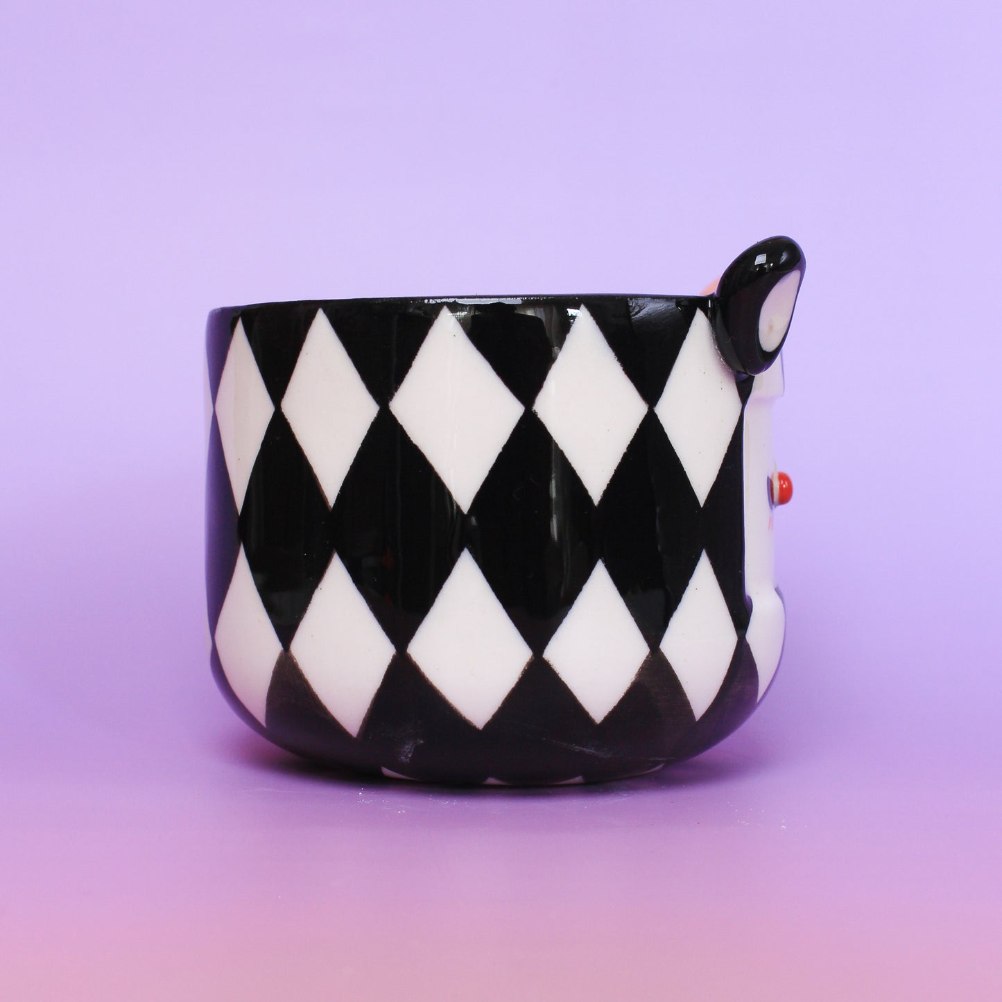 pink clown matcha bowl #12