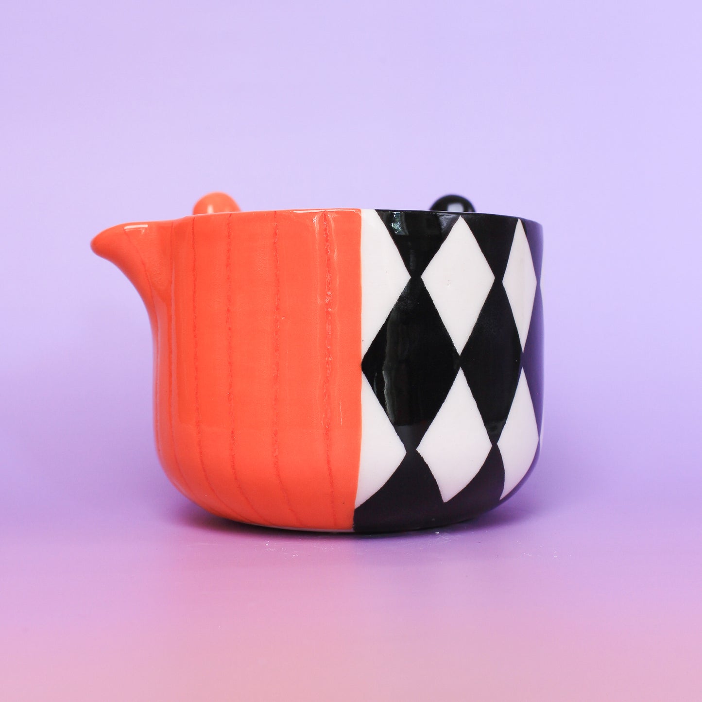 orange clown matcha bowl #11