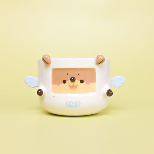 OTTER ANGEL PLANTER #2 (porcelain)