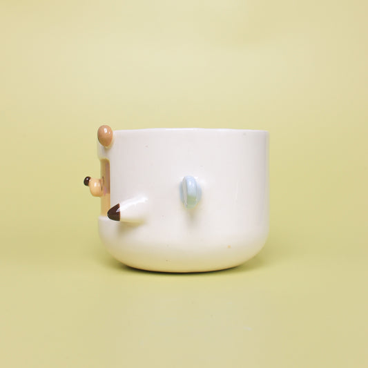 OTTER ANGEL PLANTER #3 (porcelain)