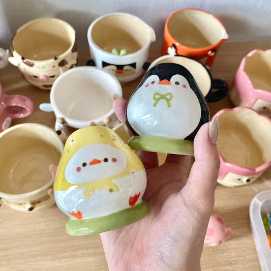 (reserved) DUCK AND PENGUIN WHISK STAND