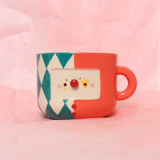 CLOWN MUG #19 (not foodsafe)