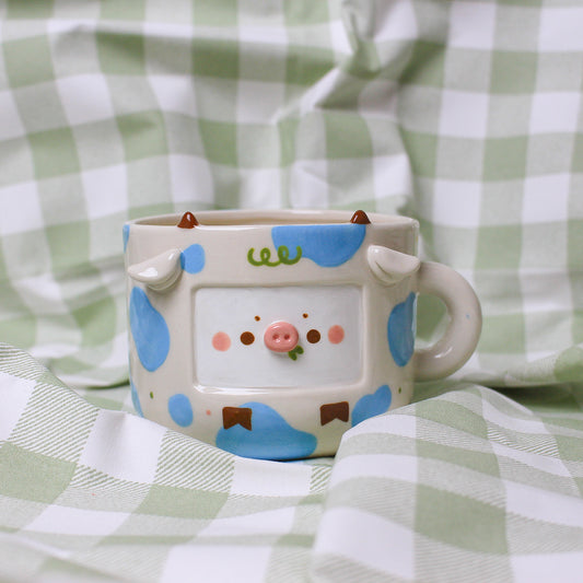 ORIGINAL COW MUG - BLUE #11