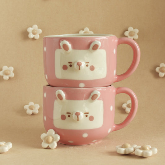 PINK BUNNY MUG #12